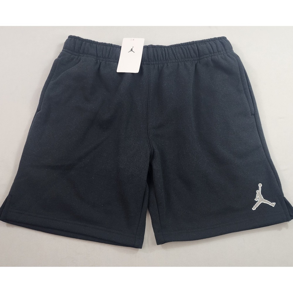 Jordan sweatshorts womens W 32 " black cotton pockets fleece DX9675-310 ladies